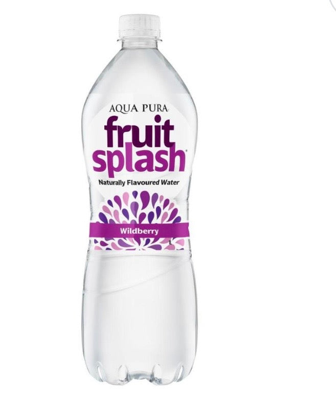 AquaPura Fruit Splash Flavoured Water Lemon Lime | 1L
